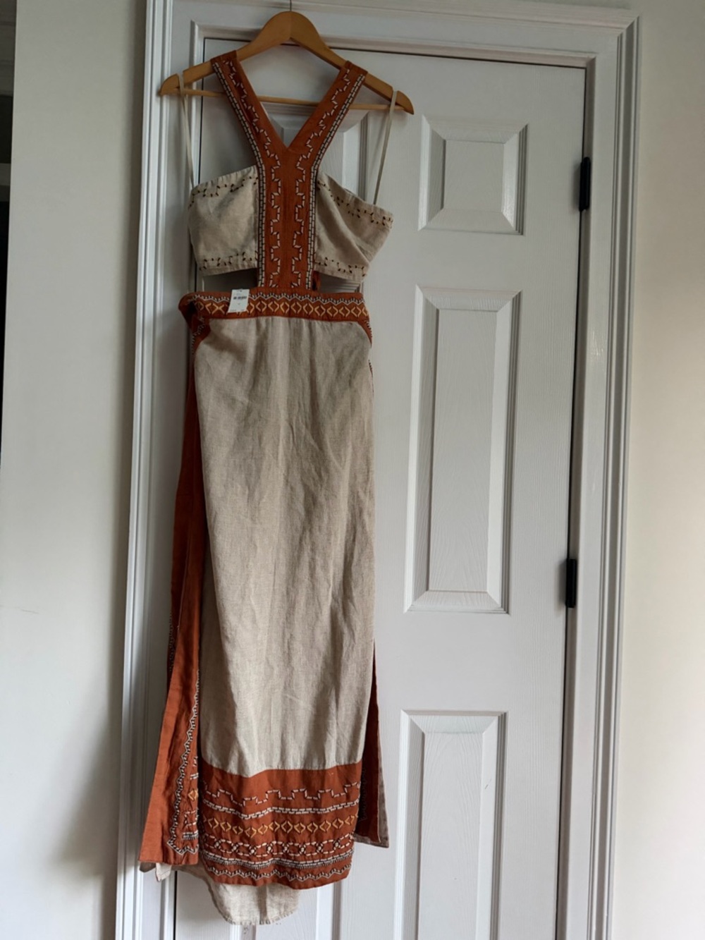 NWT Celandine Linen Blend Maxi